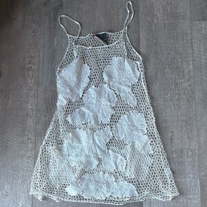 White Crochet Dress